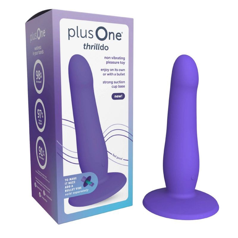 slide 1 of 11, plusOne Thrilldo Internal Stimulator Dildo, 1 ct
