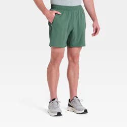 Men's Stretch Woven Shorts 7" - All In Motion™ Forest Green XXL