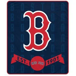 MLB Banner Icon Ultra Cozy Blanket - Boston Red Sox