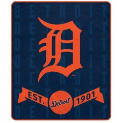 MLB Banner Icon Ultra Cozy Blanket - Detroit Tigers