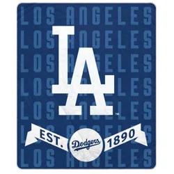 MLB Banner Icon Ultra Cozy Blanket - Los Angeles Dodgers