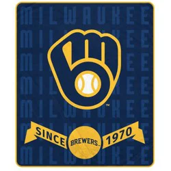 MLB Banner Icon Ultra Cozy Blanket - Milwaukee Brewers