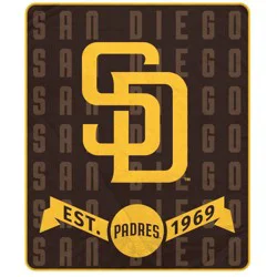 MLB Banner Icon Ultra Cozy Blanket - San Diego Padres