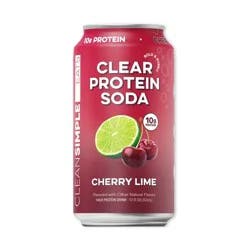 Clean Simple Eats Clear 10g Protein Soda Cherry Lime - 12 fl oz Can