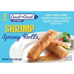 Coast To Coast Kitchen Shrimp Spring Roll - Frozen - 8oz
