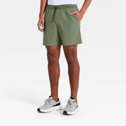 Men's 360 Lifestyle Drawstring Shorts - All in Motion™ Olive Green S
