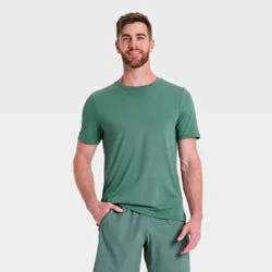 Men's Short Sleeve Performance T-Shirt - All in Motion™ Green S
