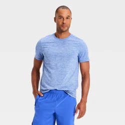 Men's Soft Stretch T-Shirt - All In Motion™ Light Blue L