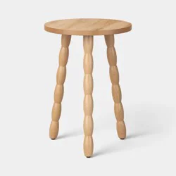 Room Essentials Bobbin Turned Wood Side Table Natural - Fully Assembled