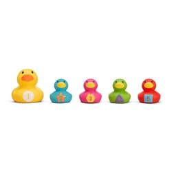 Munchkin Count & Quack Bath Duckies, Mama Duck & Ducklings Toys - 5pc