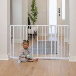 Toddleroo by North States StepSafe Extra Wide Baby Gate 29"-55" - White