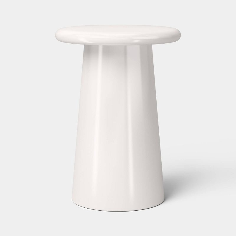 slide 1 of 3, Round Pedestal Table Ivory - Room Essentials™, 1 ct
