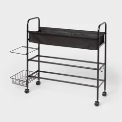 Sports Storage Multipurpose Rolling Cart Black - Brightroom™