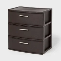 3 Drawer Wide Tower Espresso - Brightroom™
