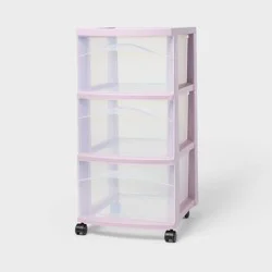 3 Drawer Medium Cart Lavender - Brightroom™