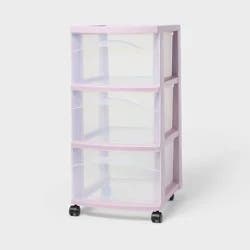 3 Drawer Medium Cart Lavender - Brightroom™