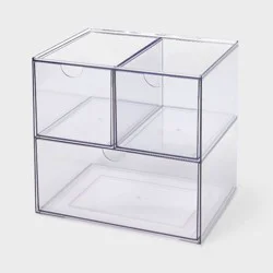 11" 3 Drawer Storage Clear - Brightroom™