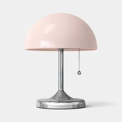 Trend Metal Shade with Chrome Base Table Lamp Pink Metal - Room Essentials™