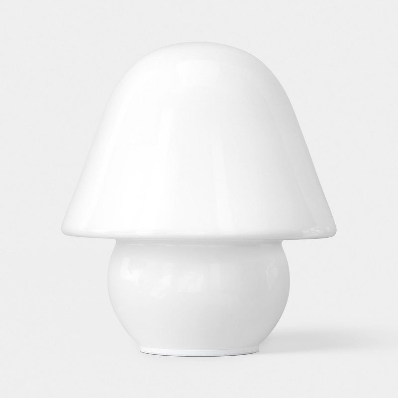 slide 1 of 4, Trend Glass Table Lamp Milk Opal White - Room Essentials™, 1 ct