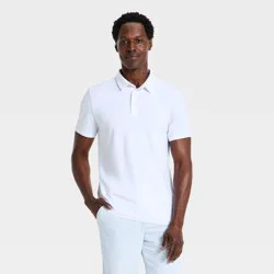 Men's Jersey Polo Shirt - All in Motion™ True White XL
