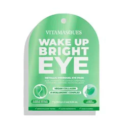 Vitamasques Wake Up Bright Metallic Hydrogel Eye Pads - 0.24 oz