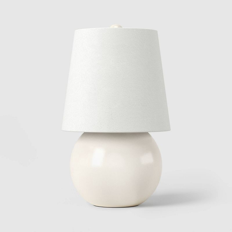 slide 1 of 4, Mini Ceramic Lamp with Finial New Ivory - Room Essentials™, 1 ct