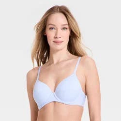 Women's Lightly Lined Full Coverage Bra -Auden™ Light Blue 32D