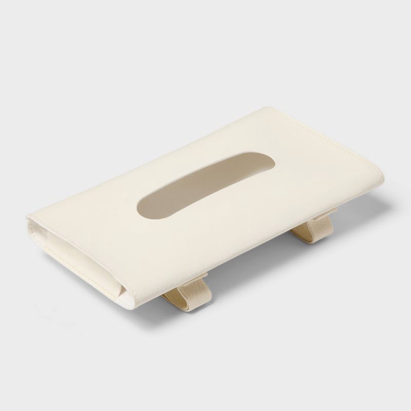 slide 1 of 4, Car Hanging Tissue Box Khaki - Brightroom™, 1 ct