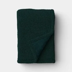 50"x70" Solid Comfort Plush Throw Green - Room Essentials™
