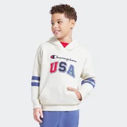 Champion Boys' Oversized Fleece Hoodie - Cream L