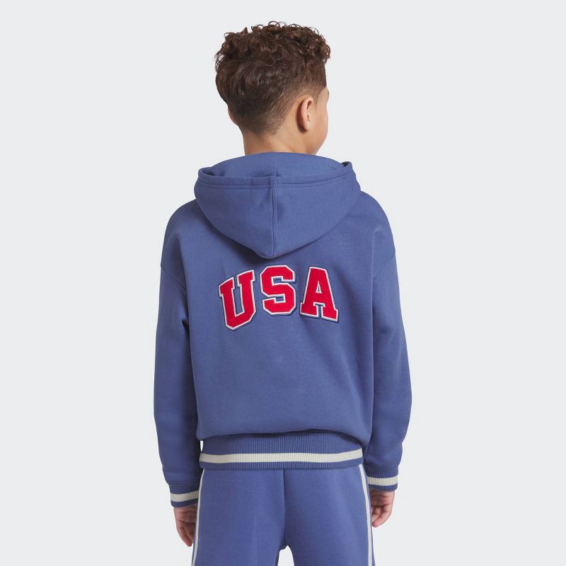 slide 4 of 4, Champion Boys' Oversized Fleece Hoodie - Blue S, 1 ct