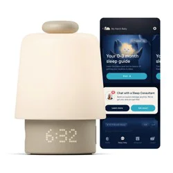 Hatch Baby Sleep Support, Sound Machine, Night Light, Sleep Trainer, Routine Builder - Greige