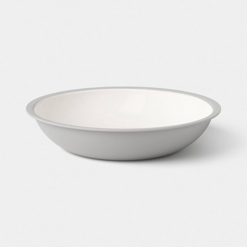 slide 1 of 3, 36 fl oz Plastic Cereal Bowl Gray - Room Essentials™, 36 fl oz
