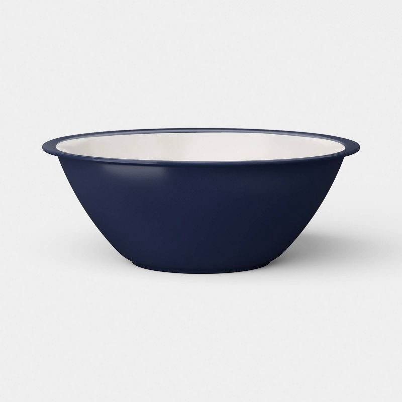slide 1 of 2, 30 fl oz Plastic Cereal Bowl Navy Blue - Room Essentials™, 30 fl oz