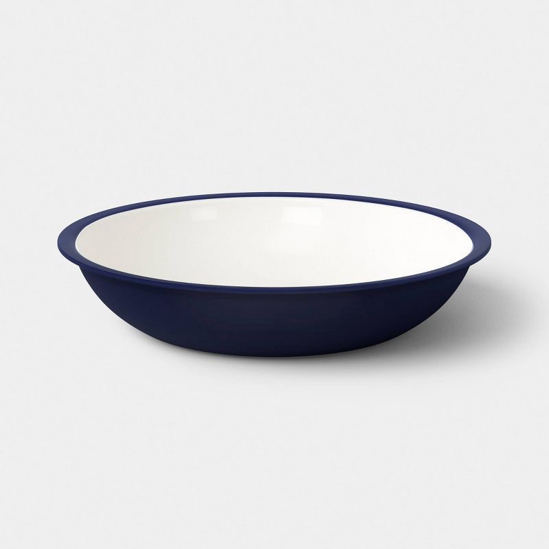 slide 1 of 3, 36 fl oz Plastic Cereal Bowl Navy Blue - Room Essentials™, 36 fl oz