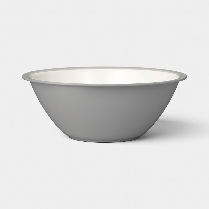 slide 1 of 3, 30 fl oz Plastic Cereal Bowl Gray - Room Essentials™, 30 fl oz