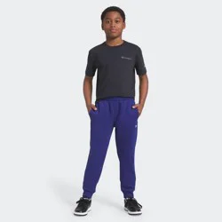 Champion Kids' Signature Fleece Jogger Pants - Dark Blue L