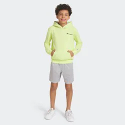 Champion Kid's Signature Fleece Pullover Hoodie - Lemon Yellow L