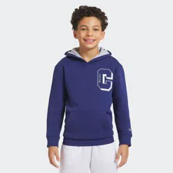 Champion Kids' Signature Fleece Hoodie - Dark Blue M