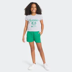 Champion Girls' Scuba Track Shorts - Green L