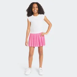 Champion Girls' Pleated Mesh Skort - Pink S
