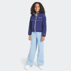 Champion Girls' Windbreaker Jacket - Dark Blue S