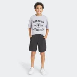 Champion Boys' Stretch Woven Shorts - Black M