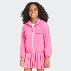 Champion Girls' Windbreaker Jacket - Pink XL