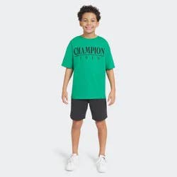 Champion Boys' Oversized Graphic T-Shirt - Green L