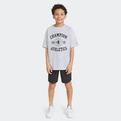 Champion Boys' Oversized Graphic T-Shirt - Heathered Gray XL