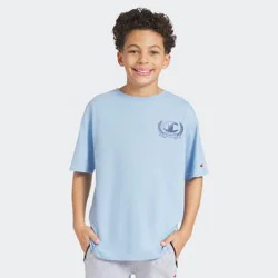 Champion Boys' Oversized Graphic T-Shirt - Light Blue M