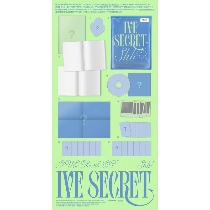 slide 7 of 7, The Orchard IVE - The 4th EP IVE Secret (Target Exclusive, CD), 1 ct
