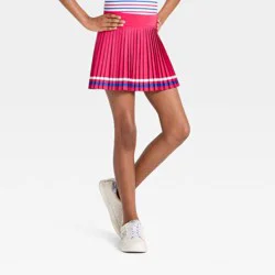 Girls' Pleated Active Skort - All In Motion™ Red M