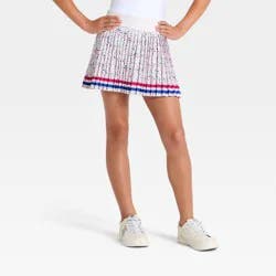 Girls' Pleated Active Skort - All In Motion™ Cream L